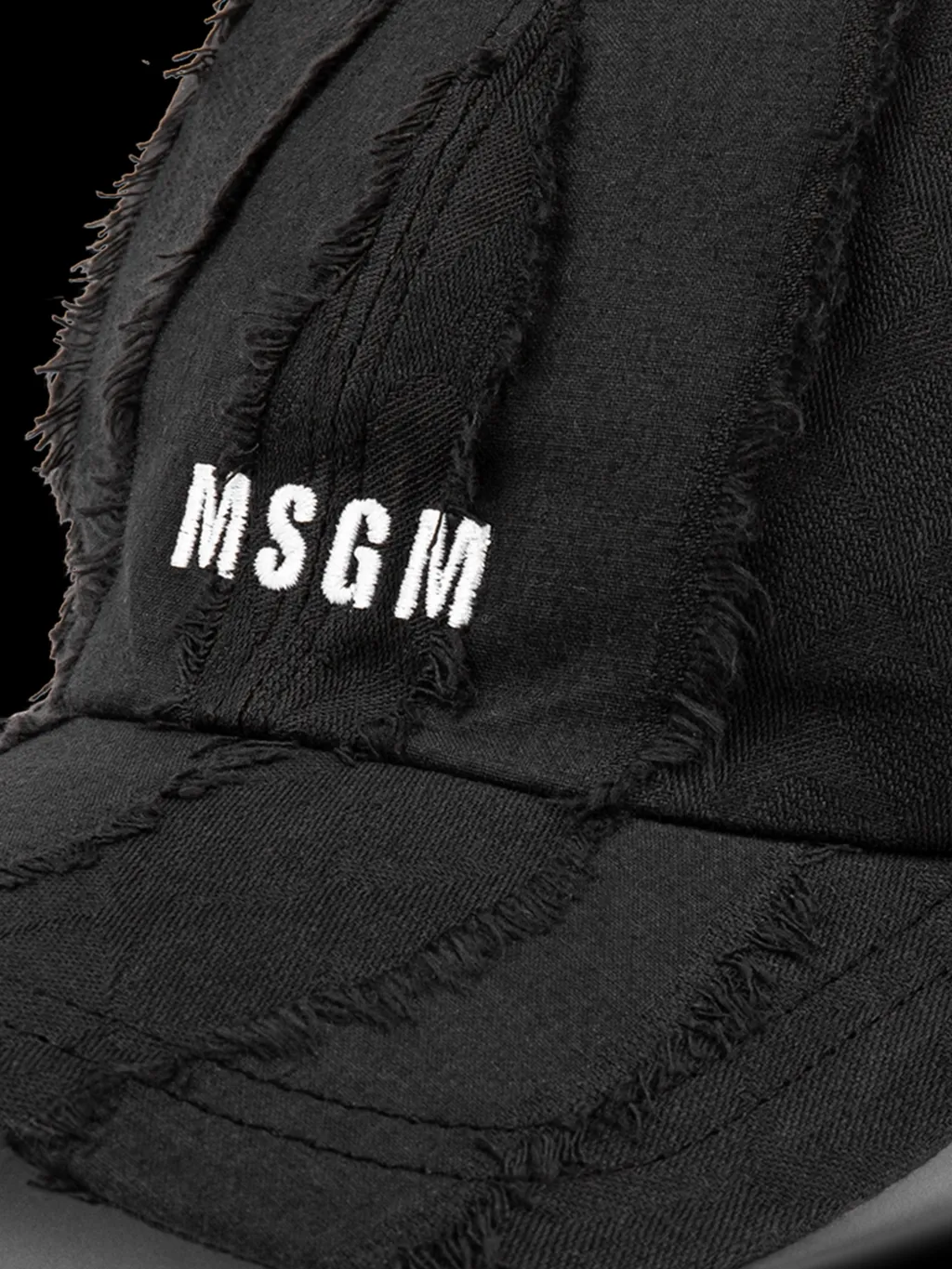 Ripped Detailed Logo Embroidered Baseball Cap