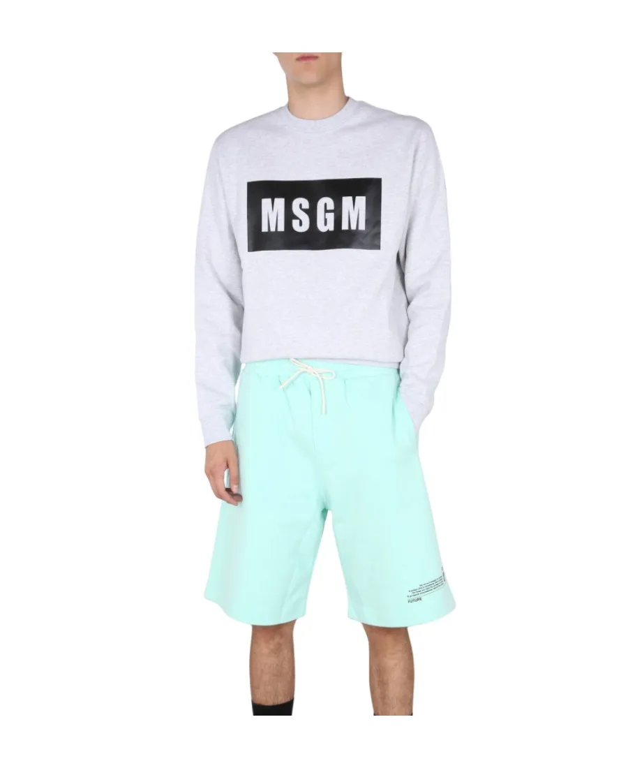 Logo Print Cotton Sweatshirt