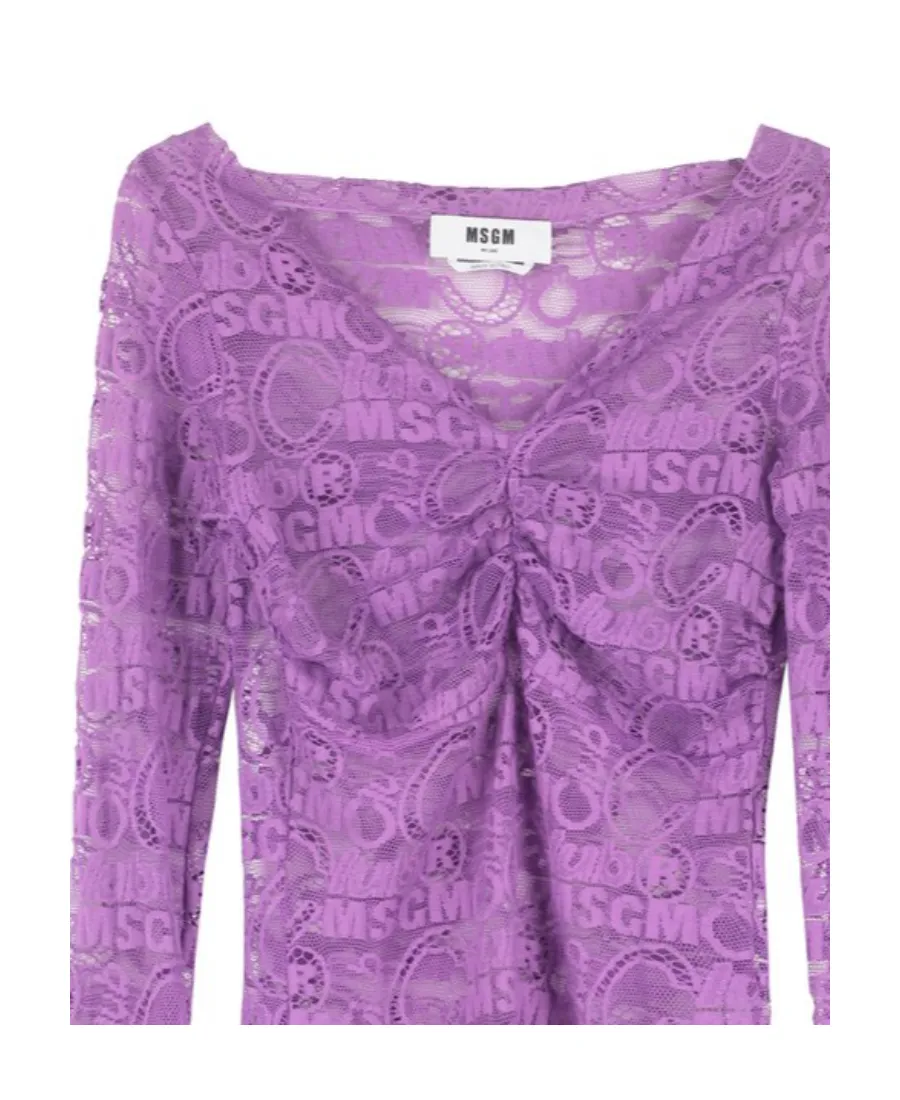 Lace Layered V-Neck Top