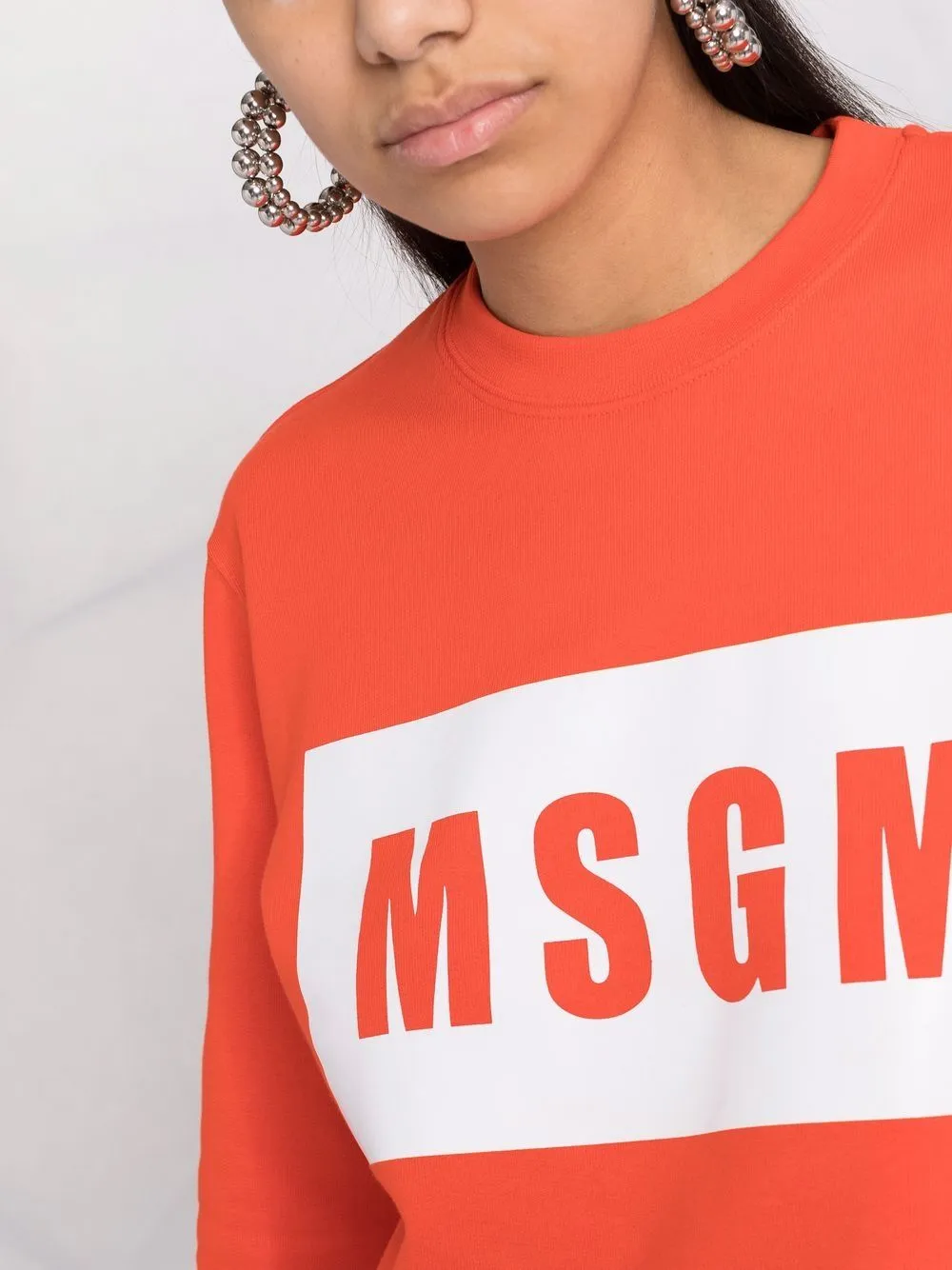 Logo-Print Crew Neck Sweatshirt
