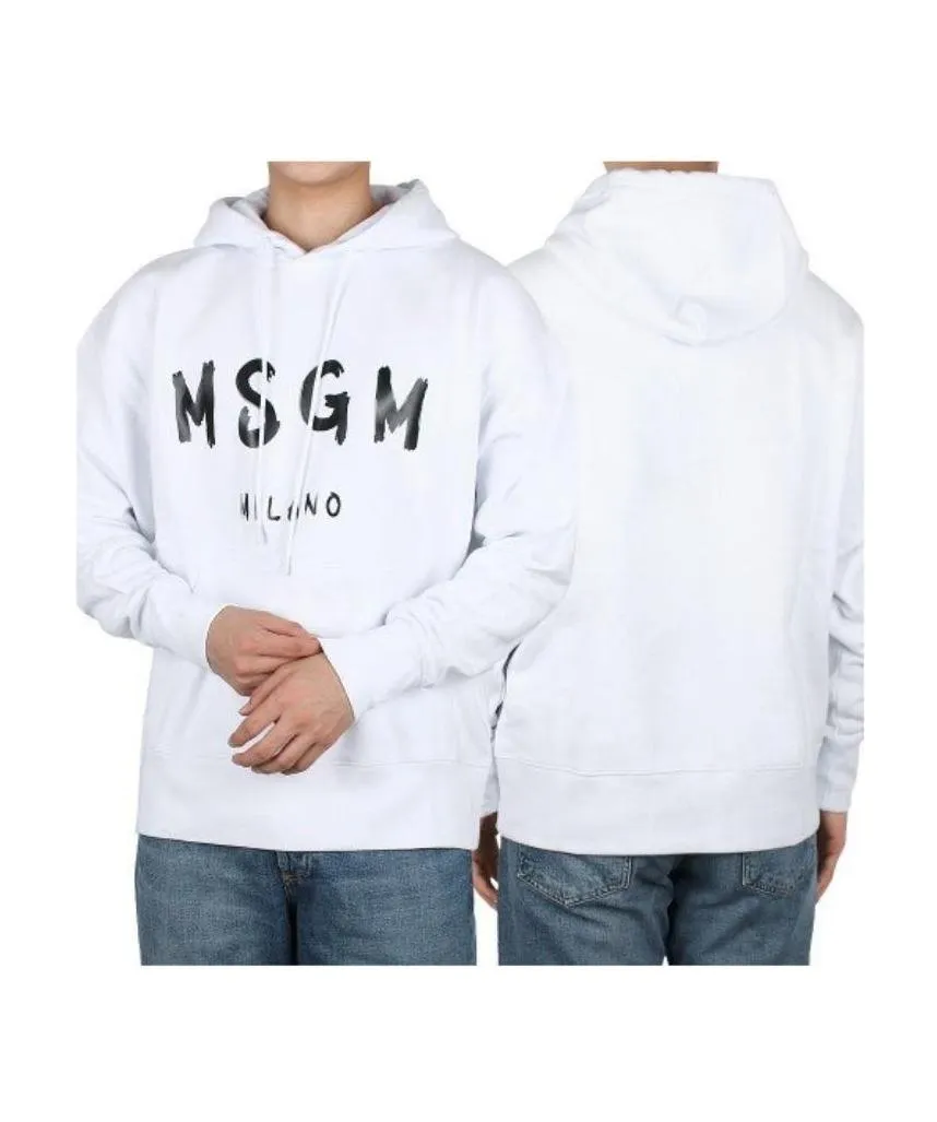 Logo Print Pullover Hoodie