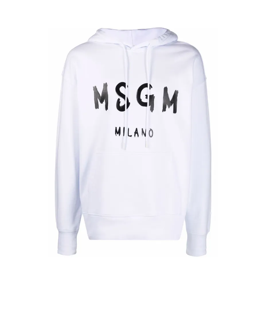 Logo Print Pullover Hoodie