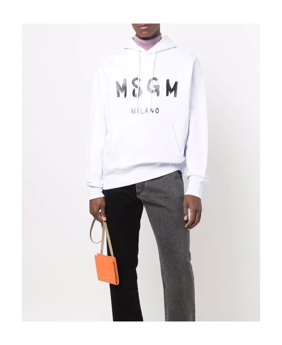 Logo Print Pullover Hoodie