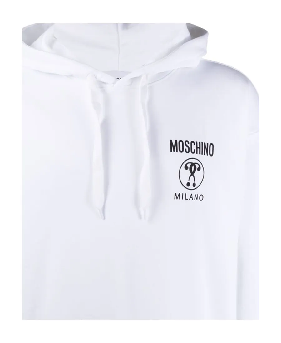 Double Question Mark Logo-Print Hoodie