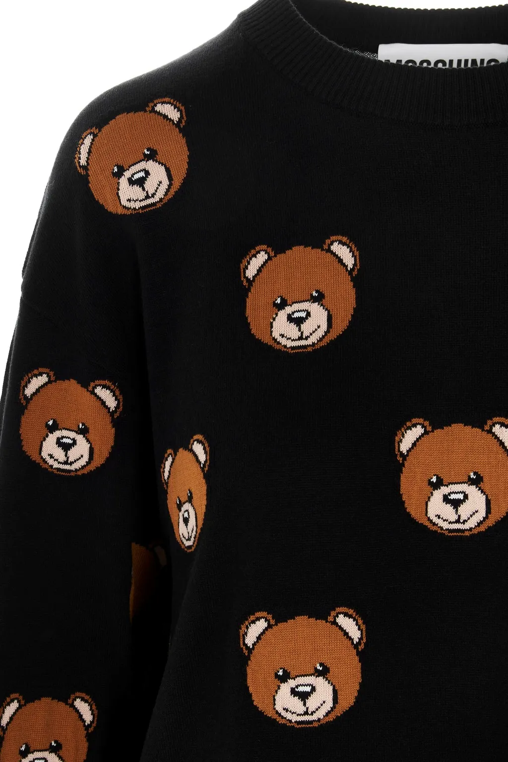 Teddy Bear Pattern Knit Dress