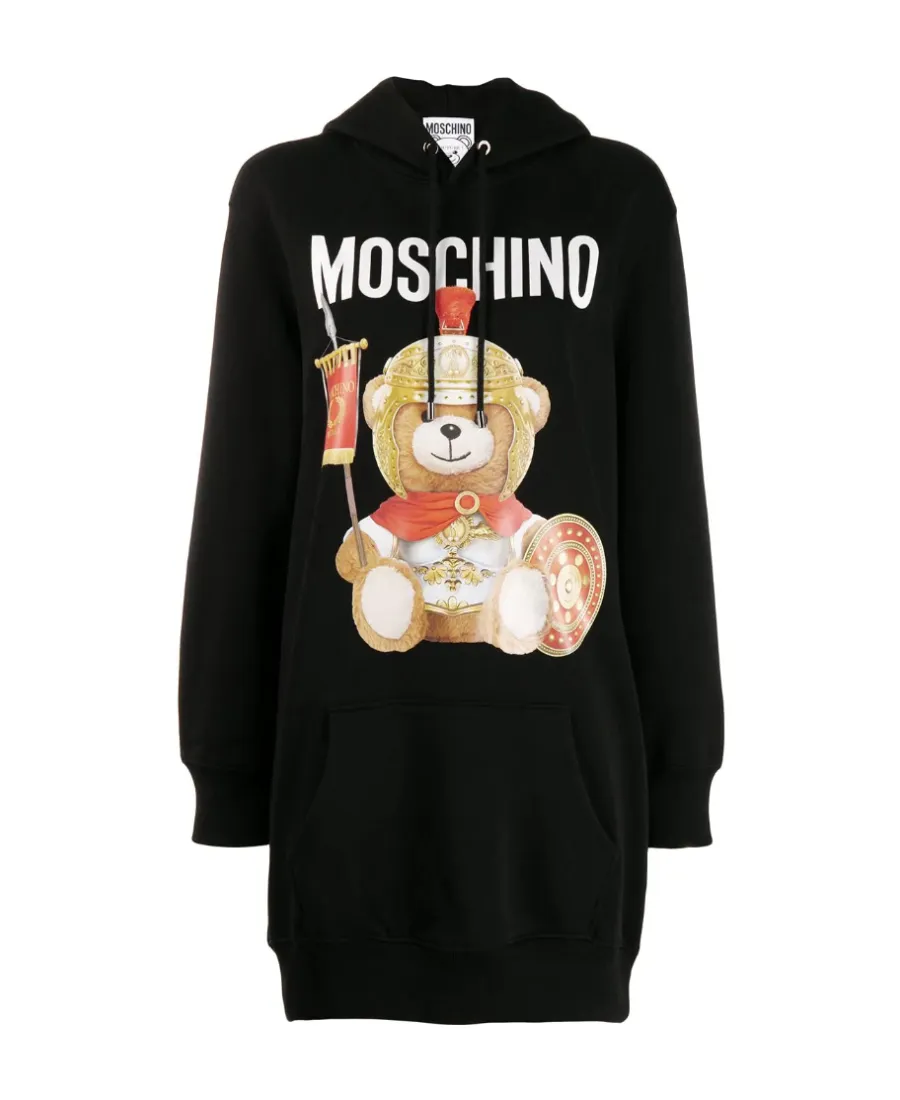 Logo Printed Long-Style Sweater Dress