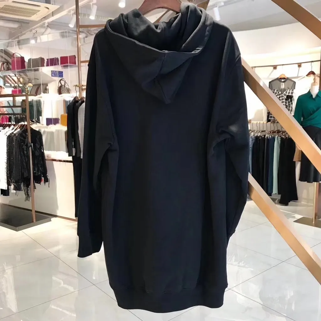 Logo Printed Long-Style Sweater Dress