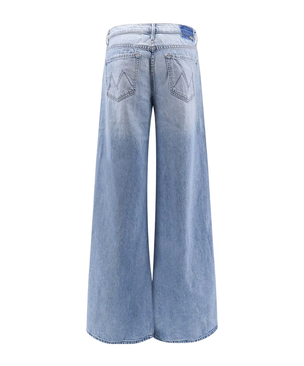 Logo Patch Wide Leg Jeans