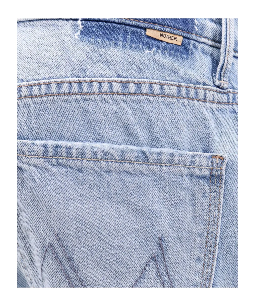 Logo Patch Wide Leg Jeans