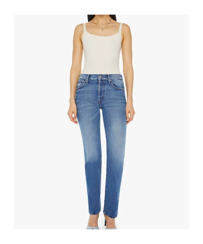 The Hustler Ankle High Rise Straight Jeans