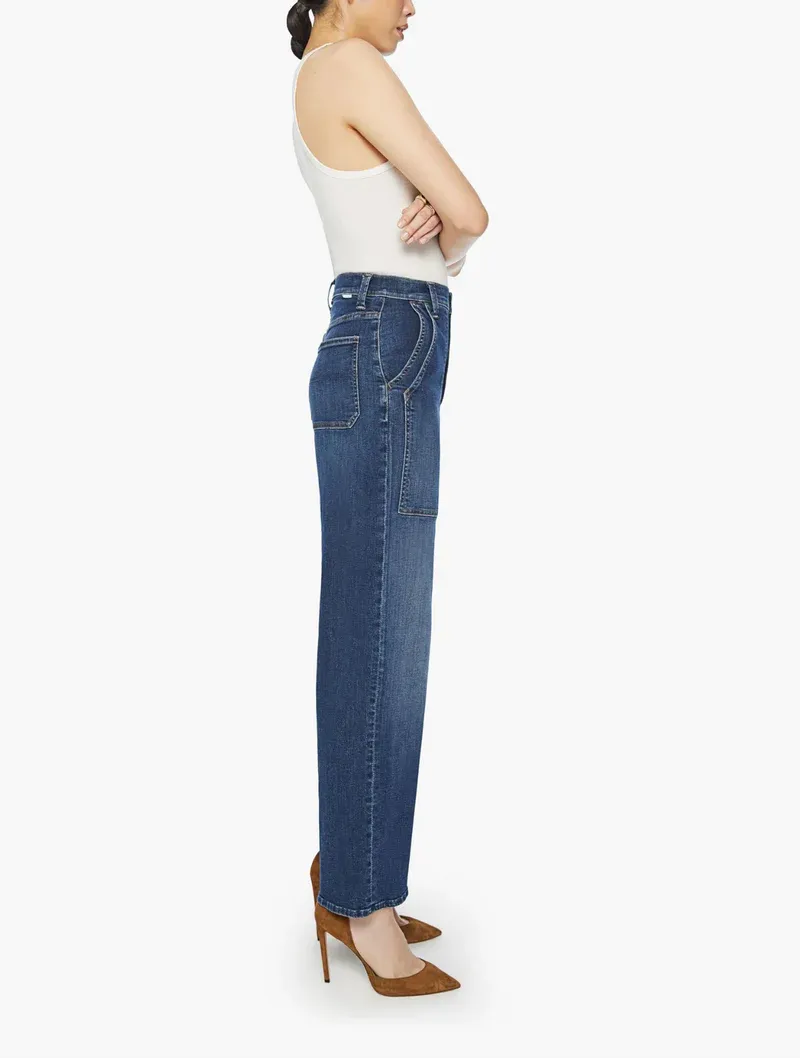 Large Bag Denim Trousers