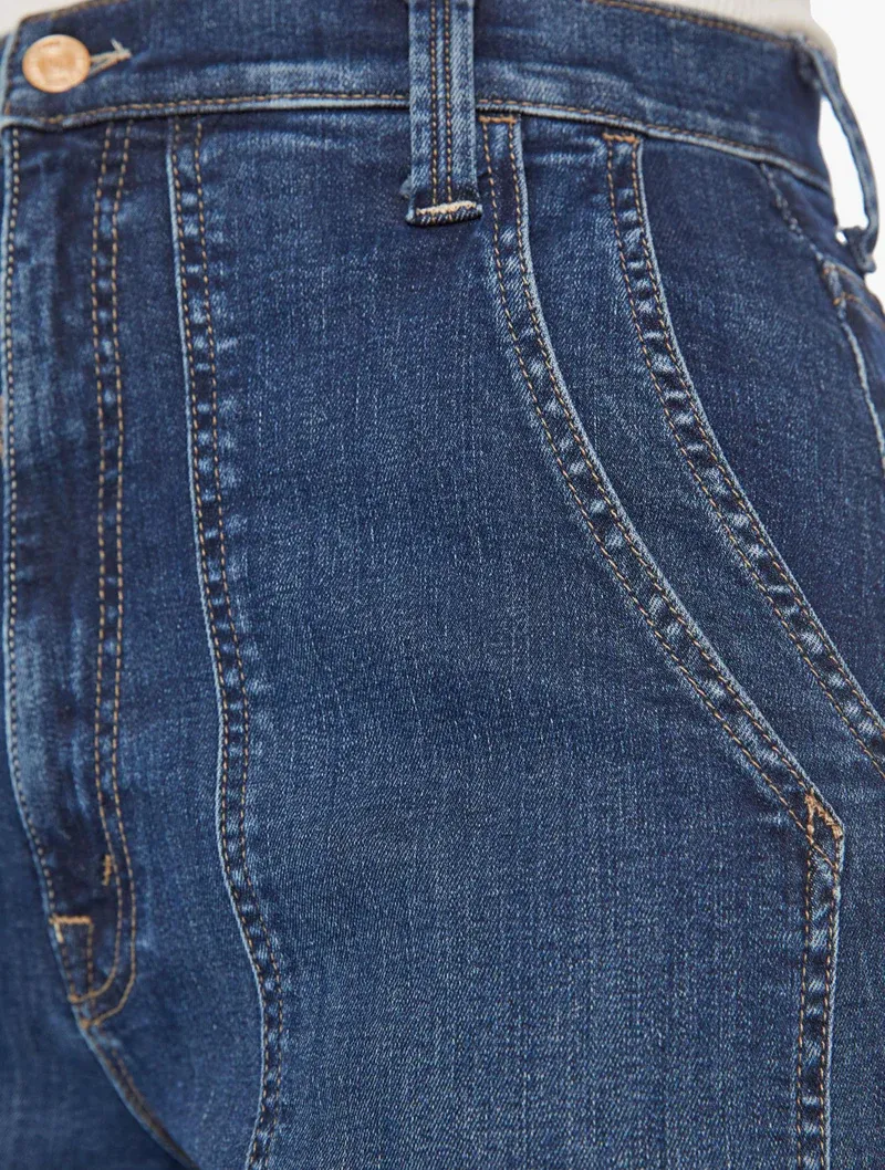 Large Bag Denim Trousers