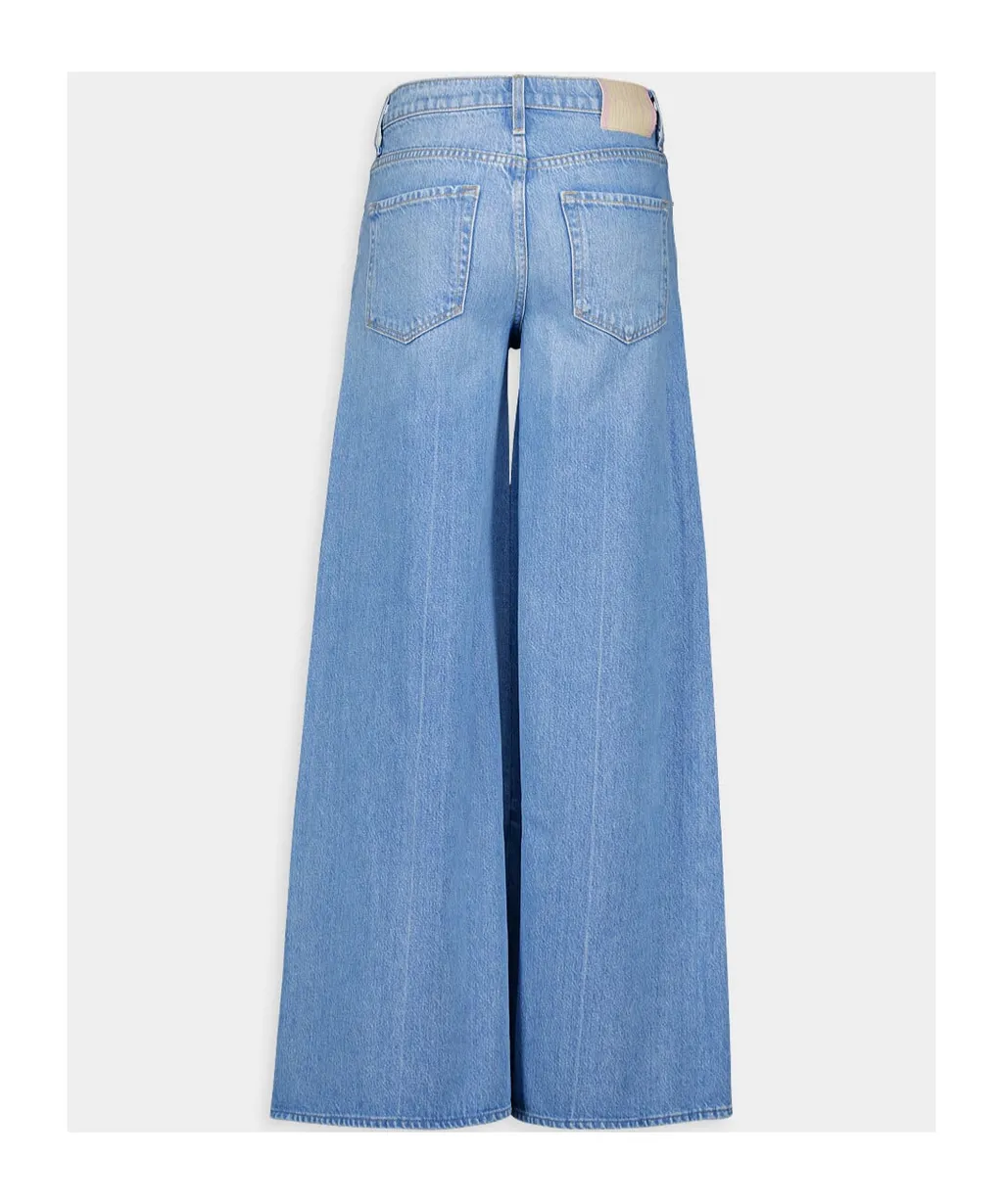 Slung Sugar Cone Sneak Low-Rise Flared Jeans