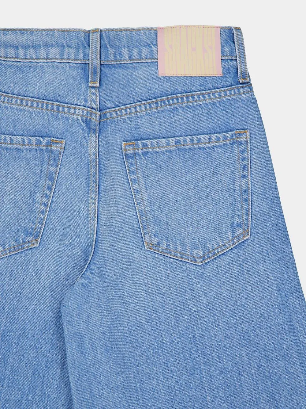 Slung Sugar Cone Sneak Low-Rise Flared Jeans