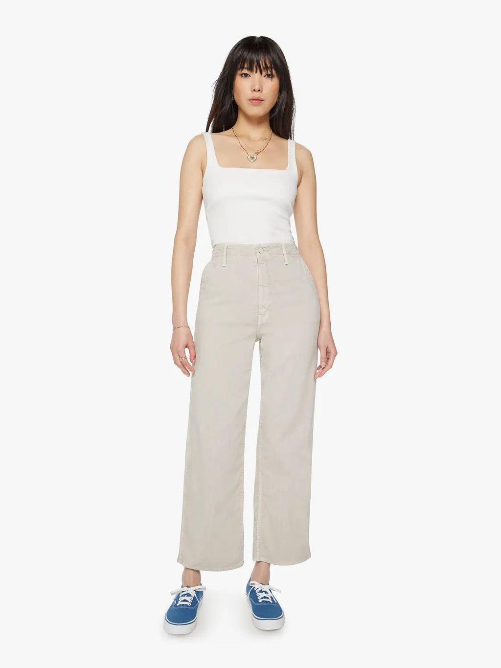 High-Rise Denim Pants