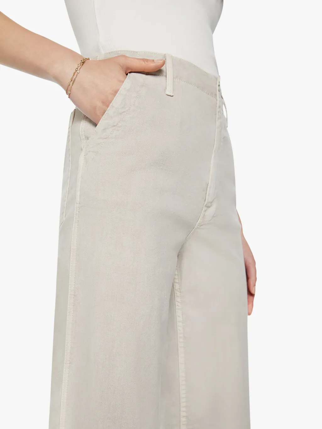High-Rise Denim Pants