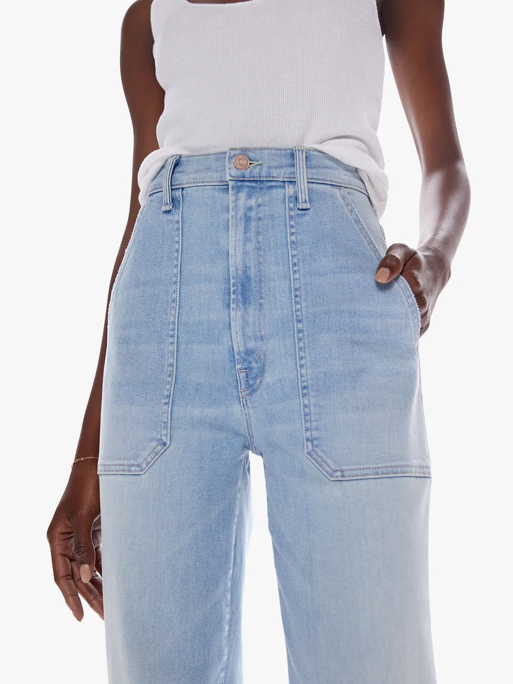 High-Rise Straight Jeans