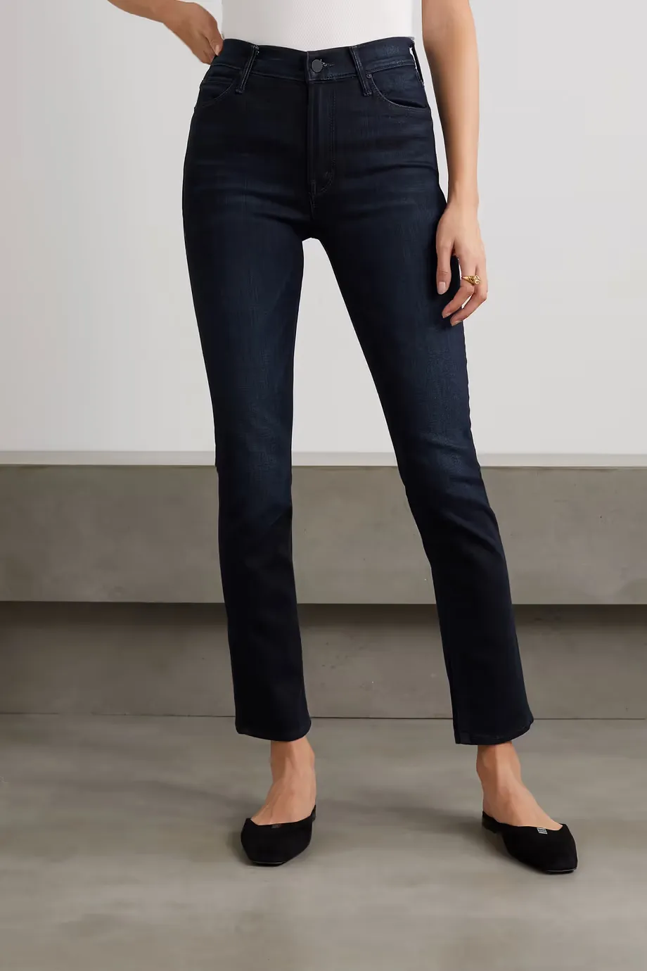 The Dazzler Mid-Waist Straight Jeans