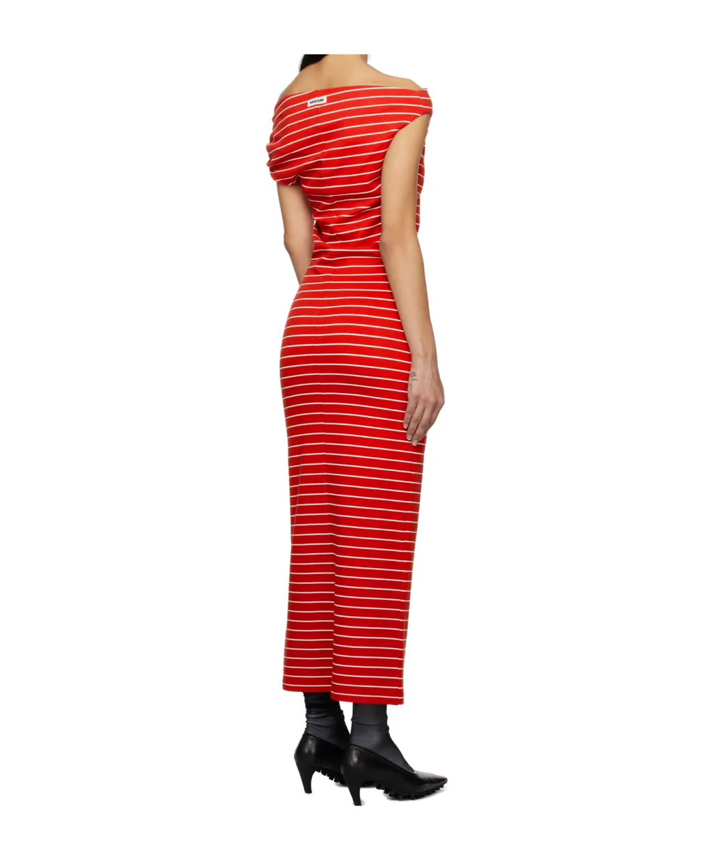 Striped Off-The-Shoulder Dress