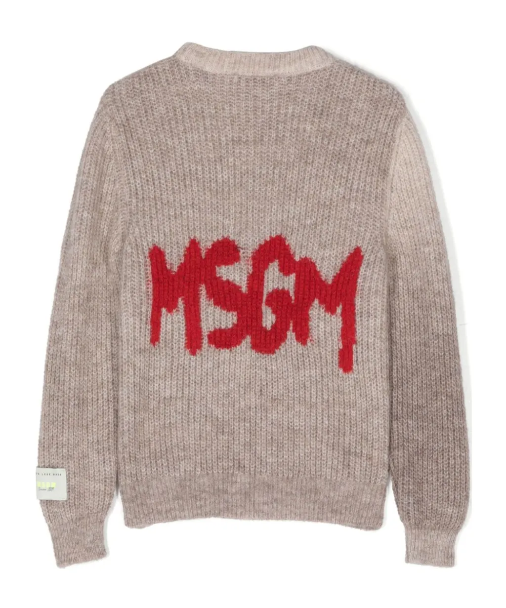 Intarsia-Logo Sweater