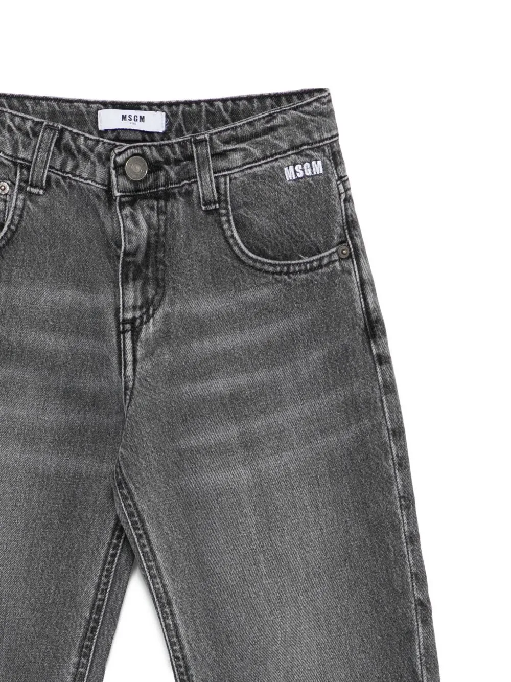 Logo Embroidered Jeans