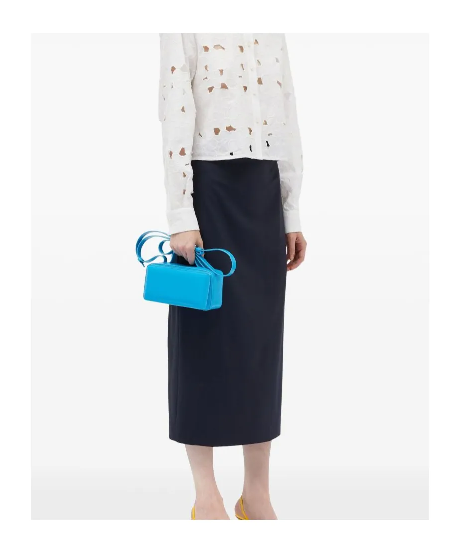 Logo-Waistband Midi Skirt