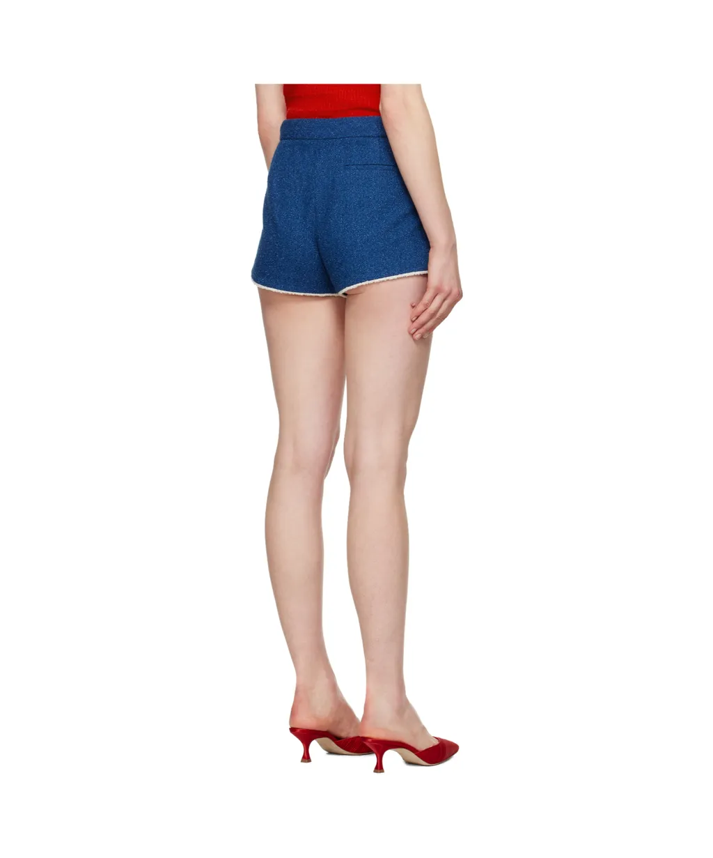 Striped-Edge Mini Shorts
