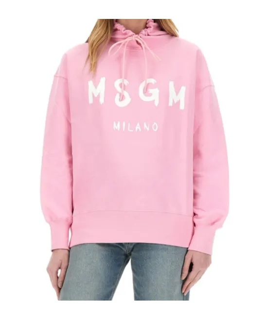 Logo-Print Drawstring Hoodie