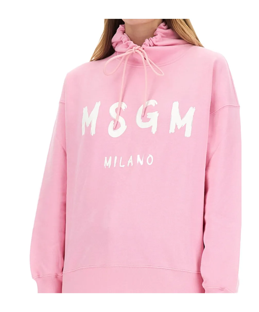 Logo-Print Drawstring Hoodie