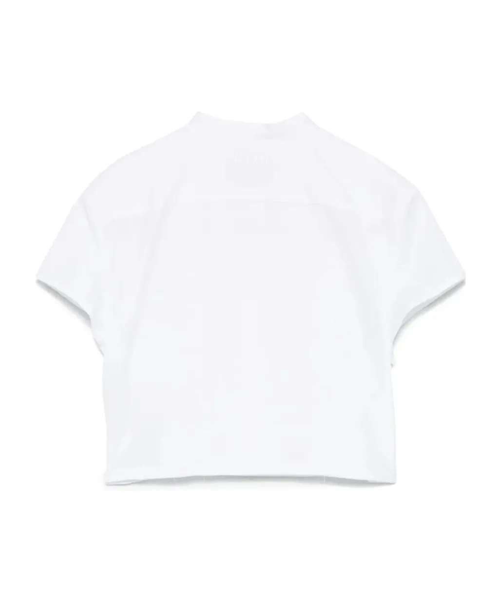 Cropped Ruffled Shirt
