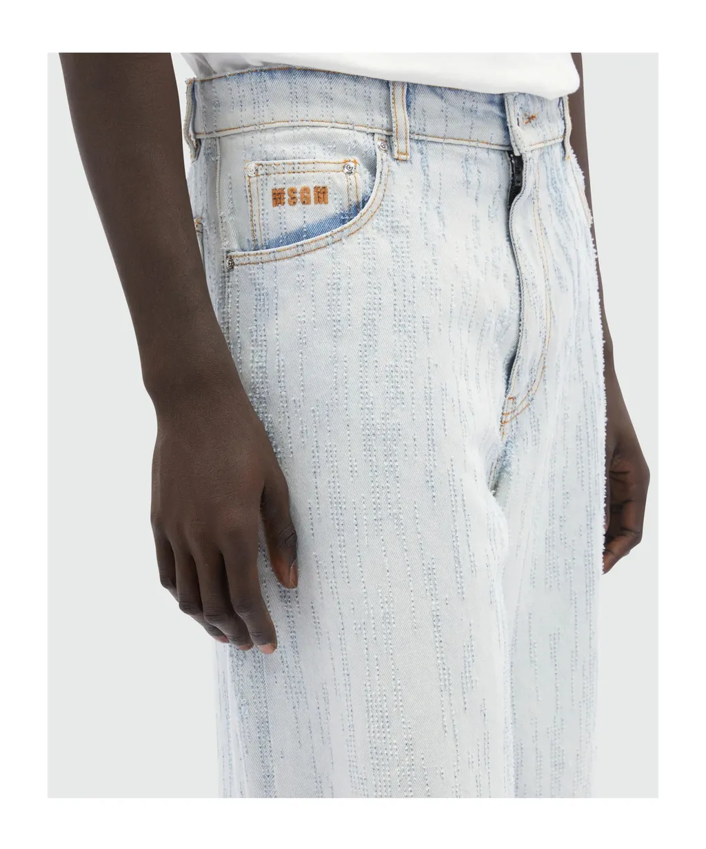 Logo-Patch Denim Bermuda Shorts