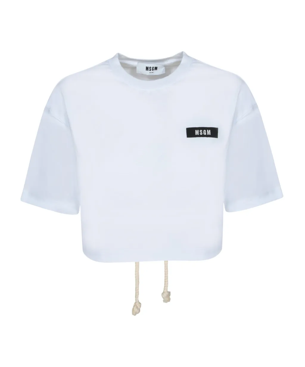 Open-Back Self-Tie T-Shirt