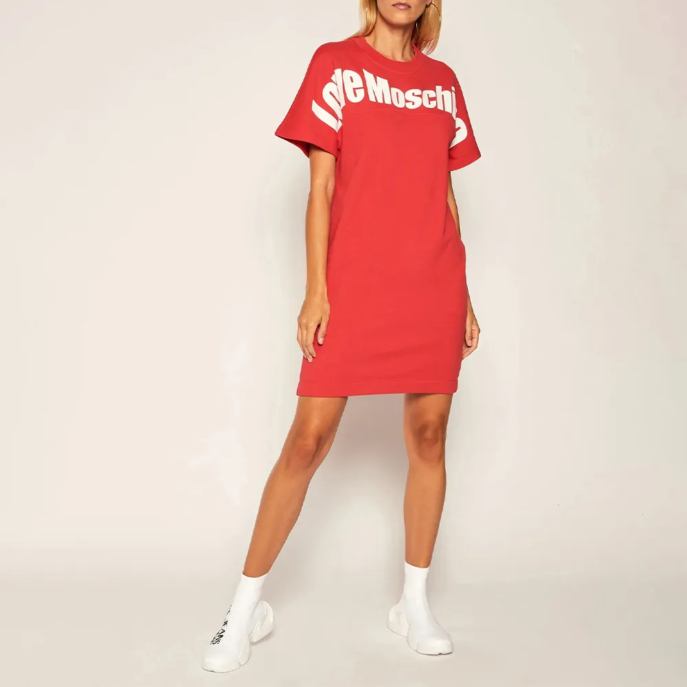 Round Neck Logo Dress