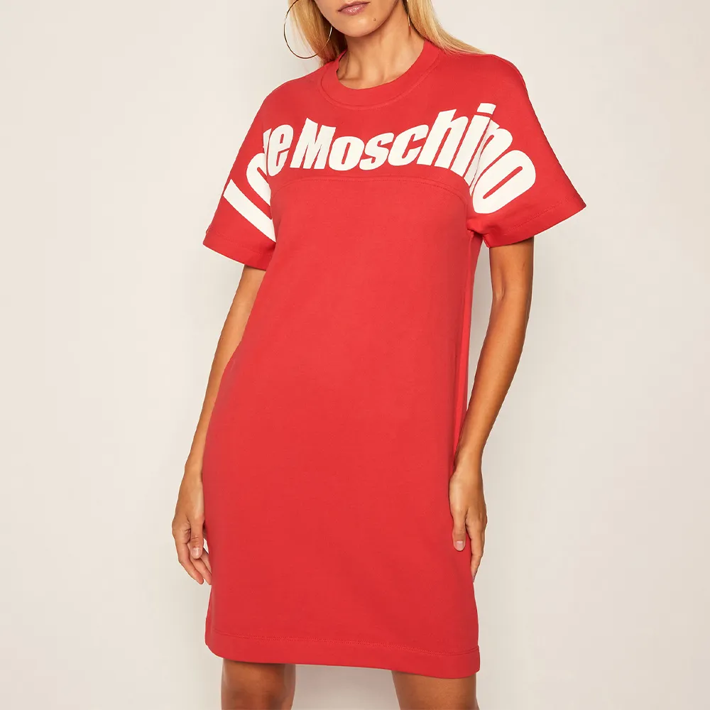 Round Neck Logo Dress