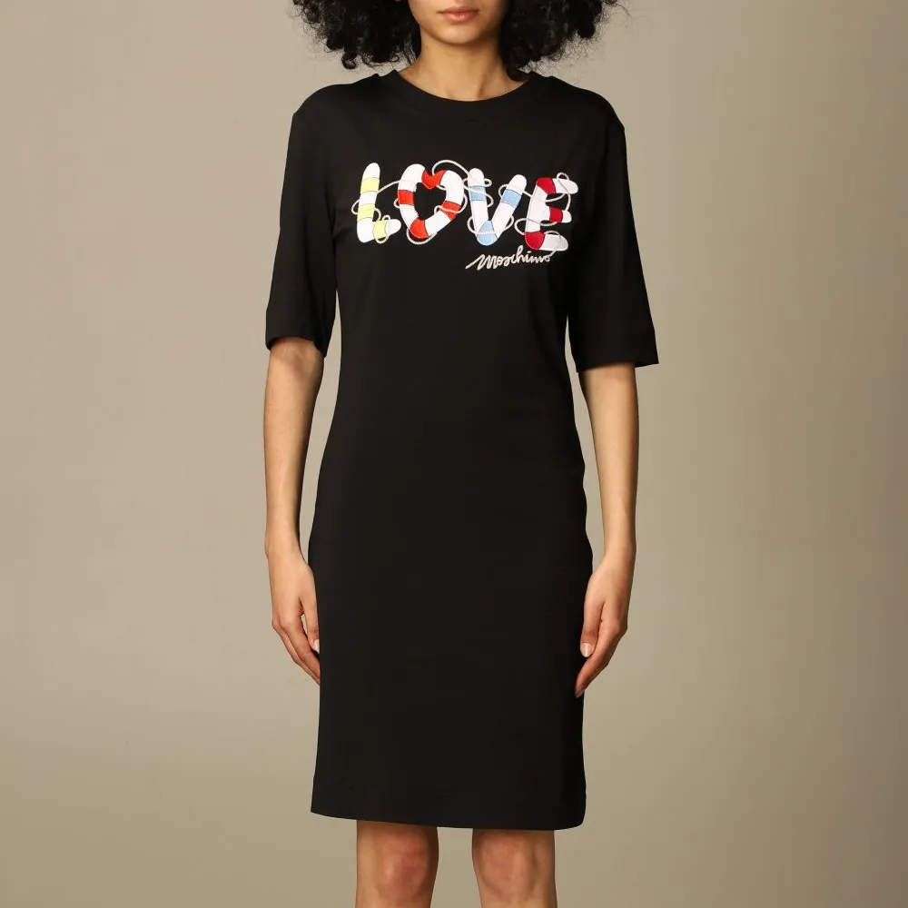 Round Neck Short-Sleeved Dress