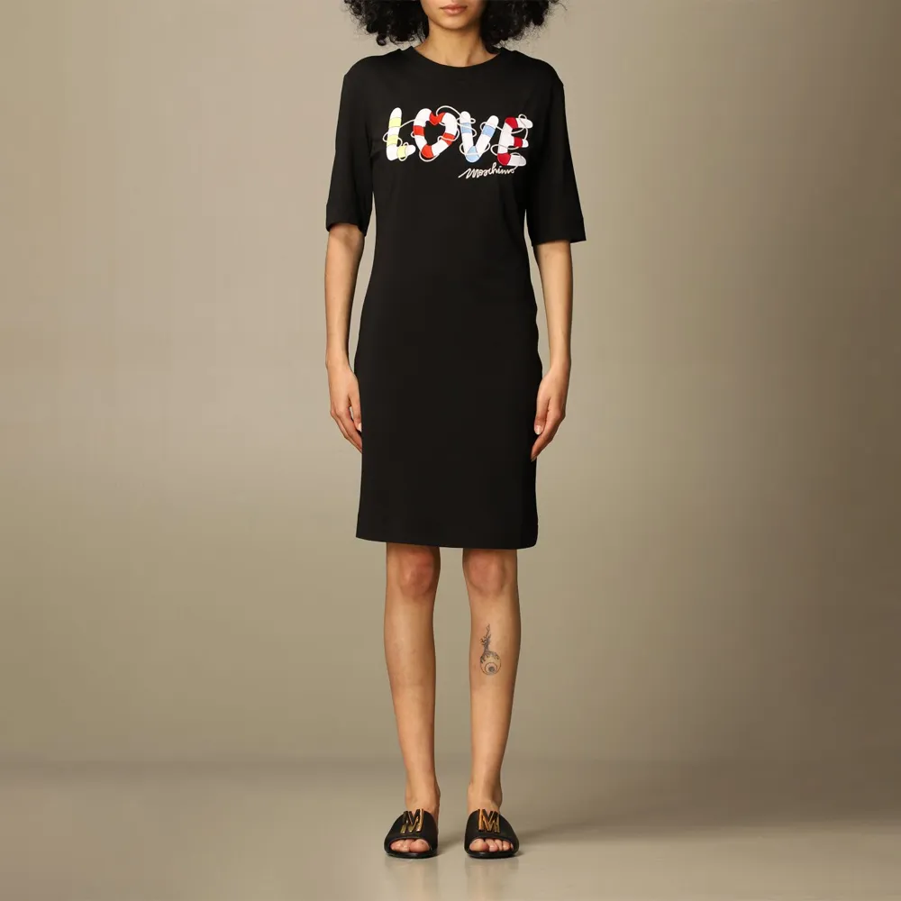 Round Neck Short-Sleeved Dress
