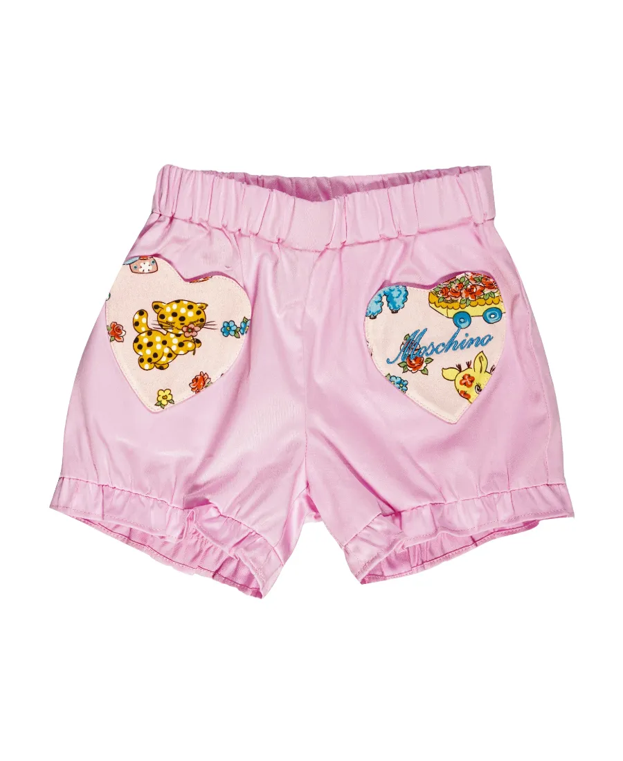 Logo Patch Cotton Shorts