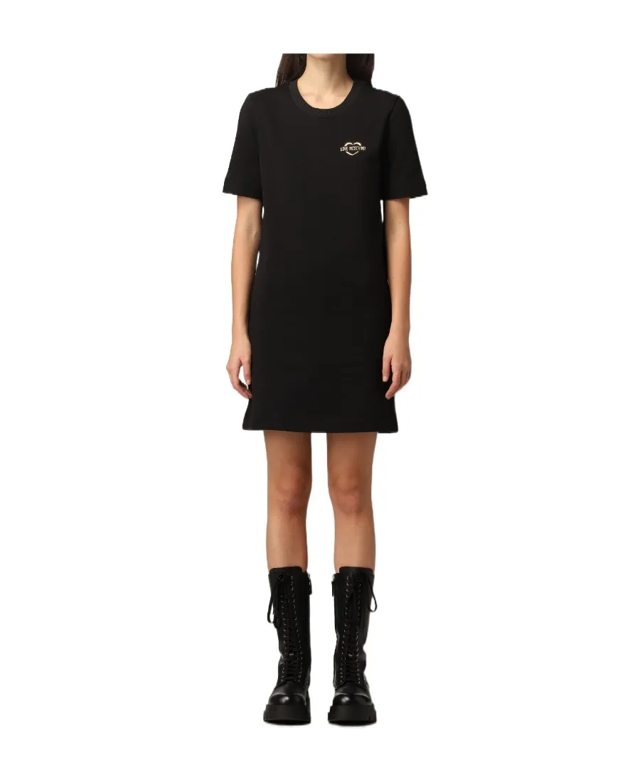 Round Neck Short-Sleeved Dress