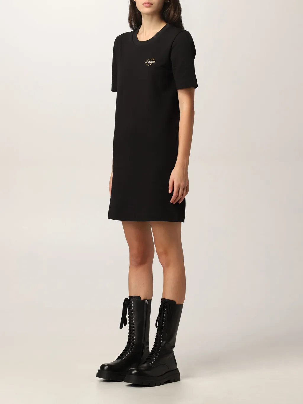 Round Neck Short-Sleeved Dress