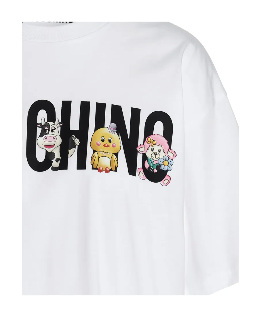 Logo Cartoon-Print T-Shirt
