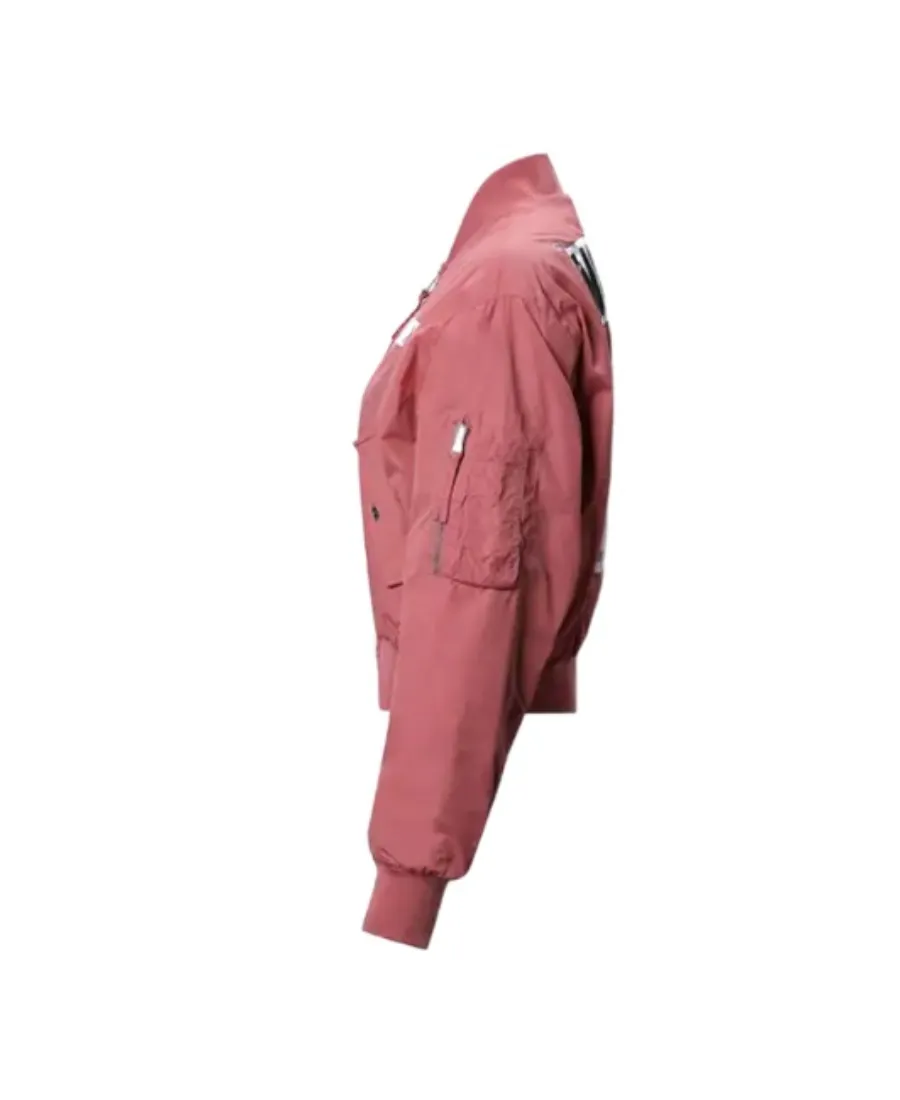 Bear Print Logo Casual Jacket