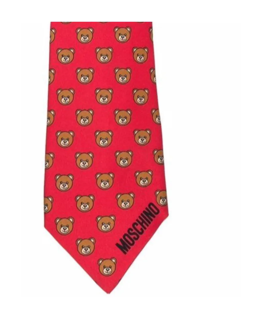 Teddy Bear Printed Tie