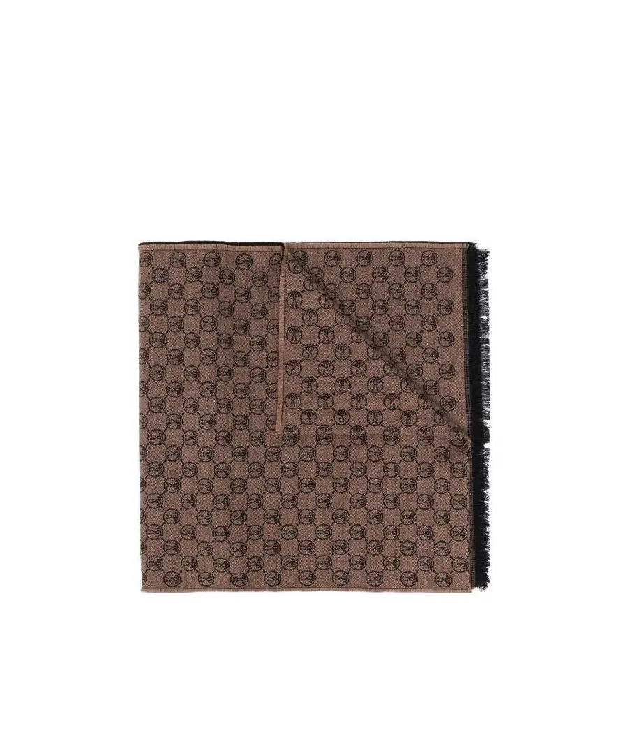 Logo Jacquard Wool Scarf