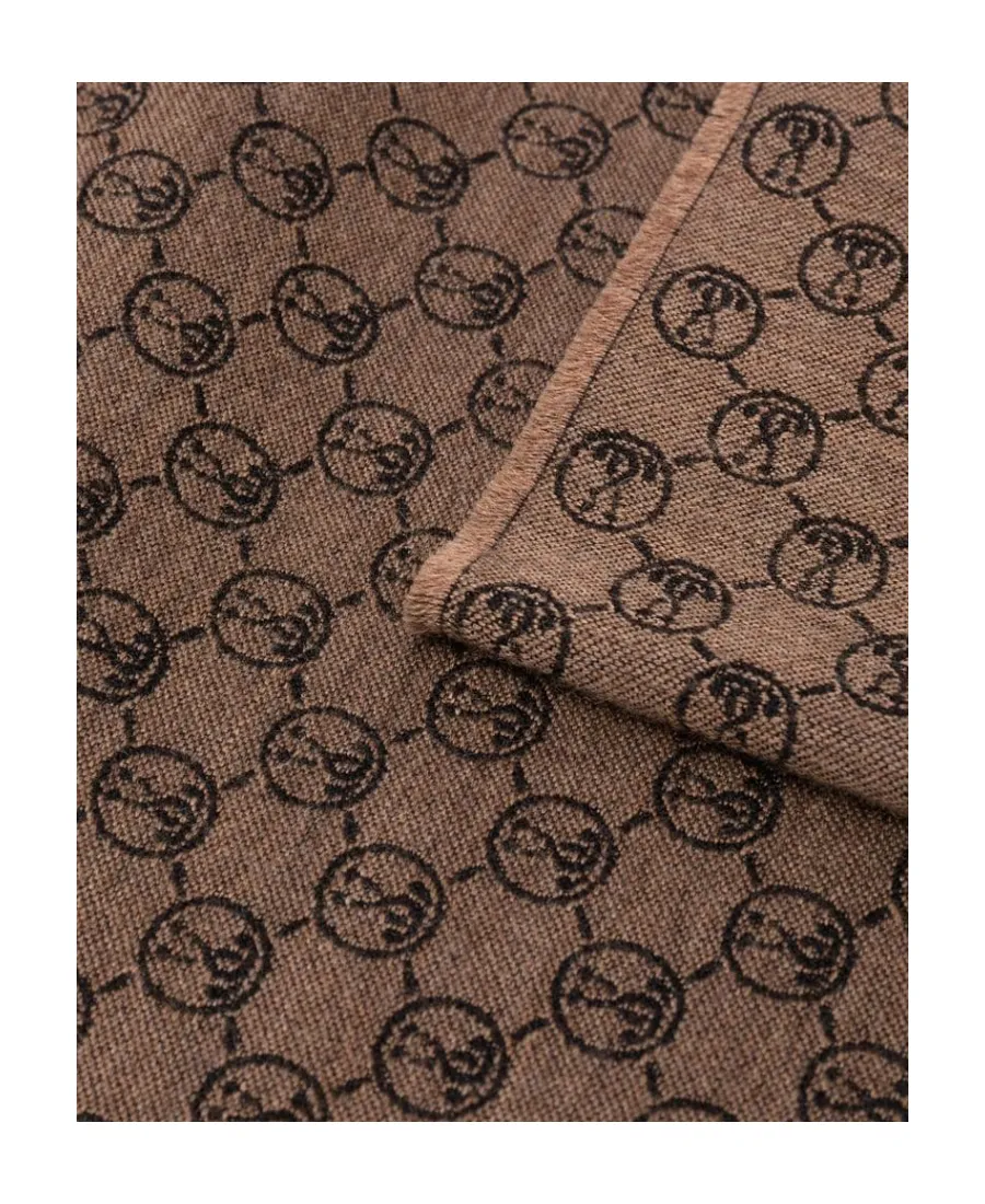 Logo Jacquard Wool Scarf