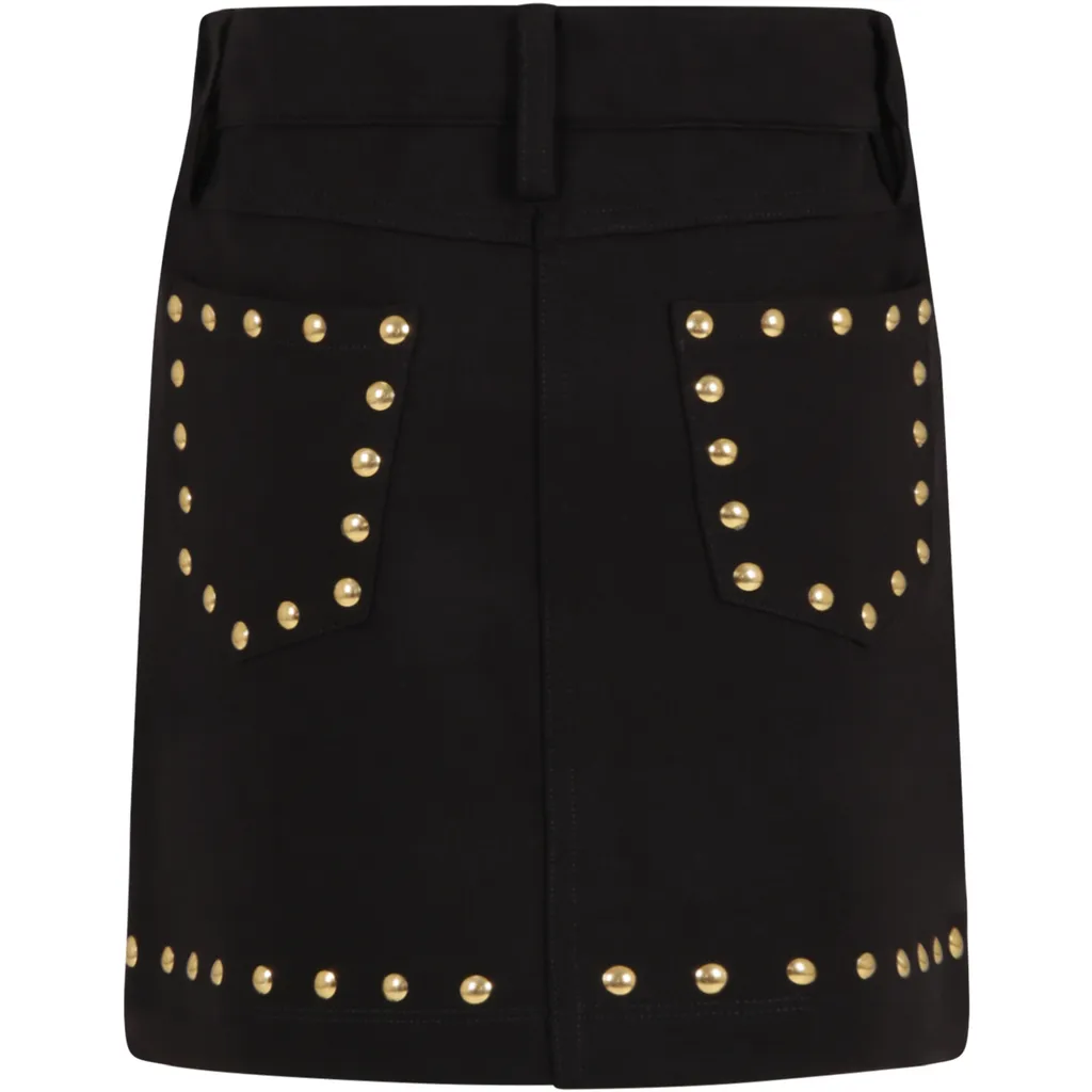 Sequin Logo Skirt