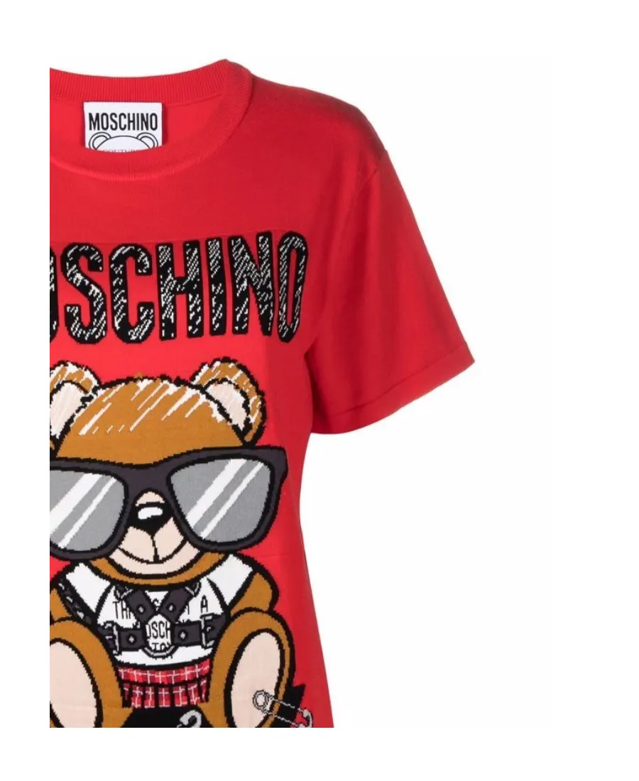 Teddy Print T-Shirt Dress