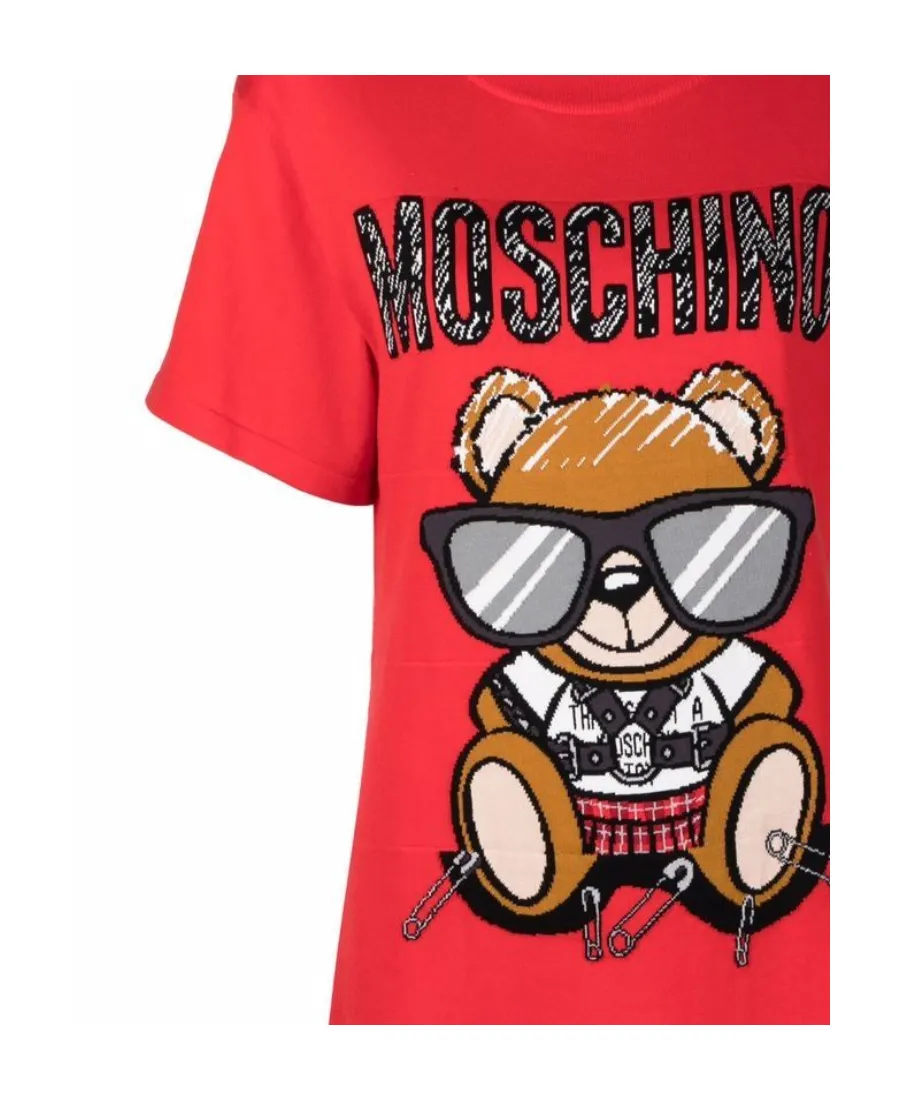 Teddy Print T-Shirt Dress