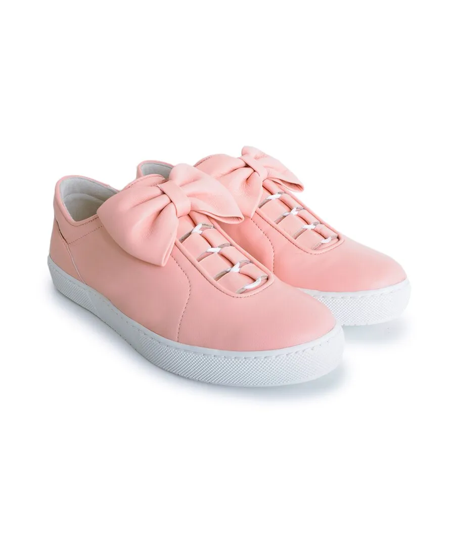 Bow-Decorated Casual Sneakers