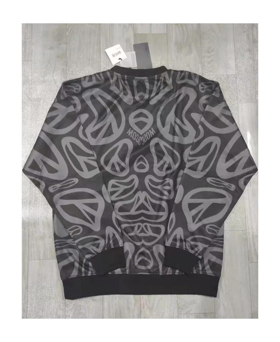 Printed Round-Neck Sweater