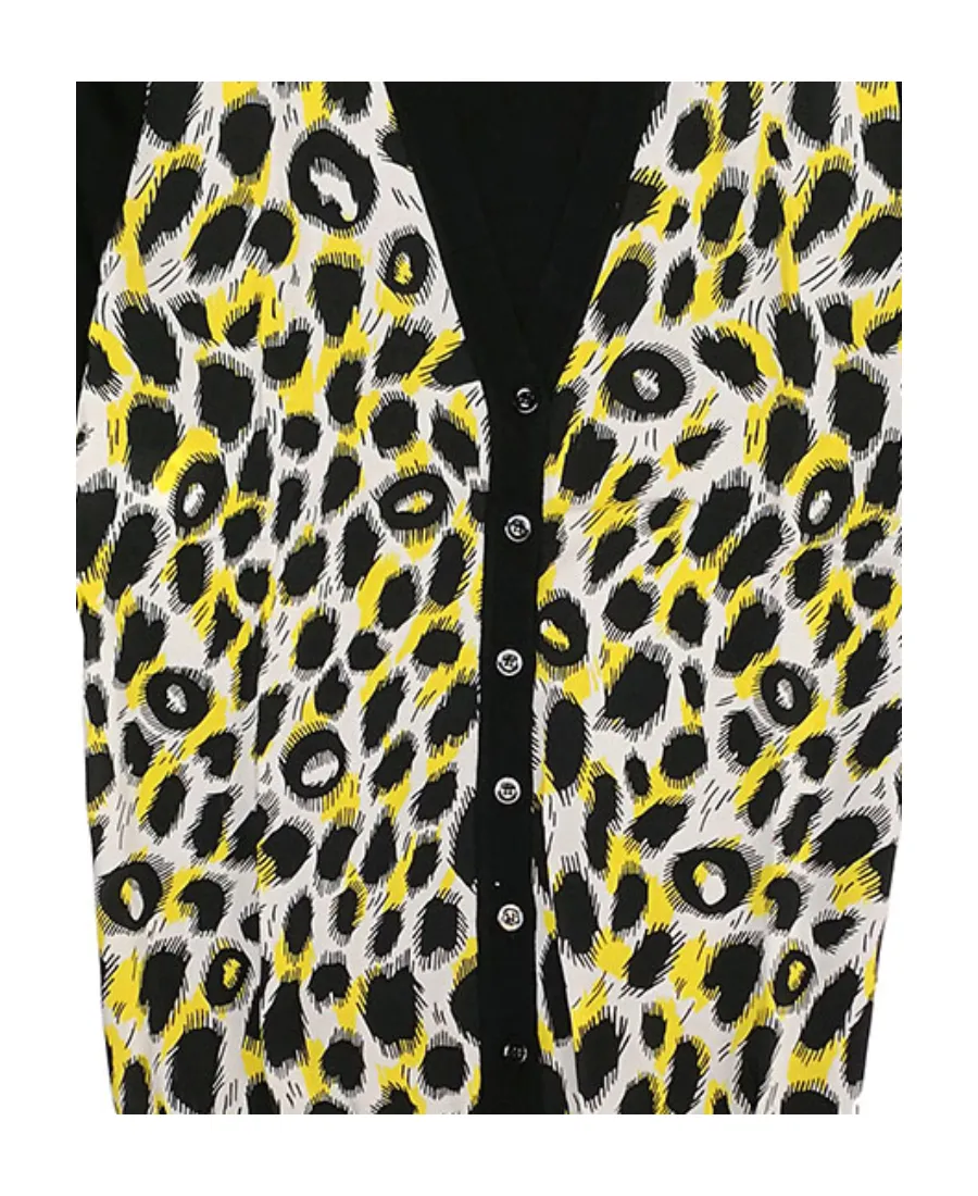 Leopard Knitted Cardigan